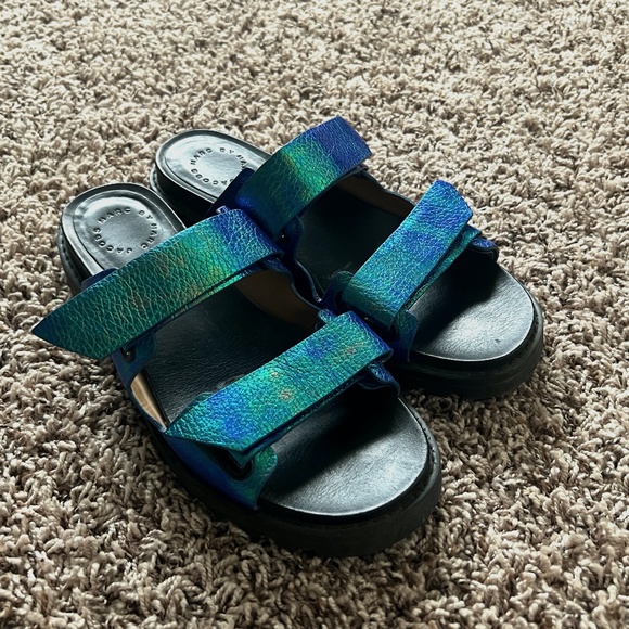 Marc by Marc Jacobs Y2K Iridescent Chunky Sandals - Picture 1 of 3